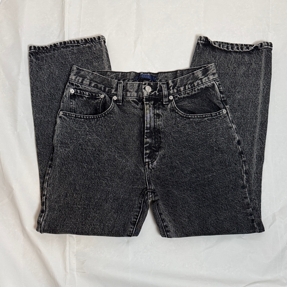 Straight leg Black-wash Denim Jeans